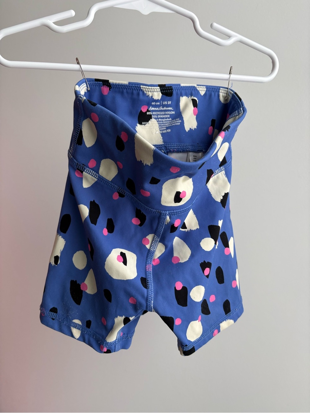 Hanna Andersson Blue Printed Girls' Bike Shorts